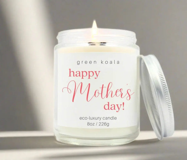 Happy Mother's Day Candle 8oz - Eco-Luxury Lavender Soy Candle