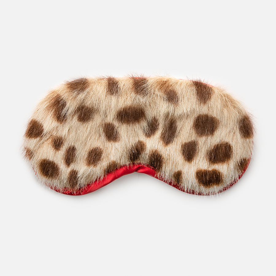 100% Vegan Sleep Mask: Cheetah