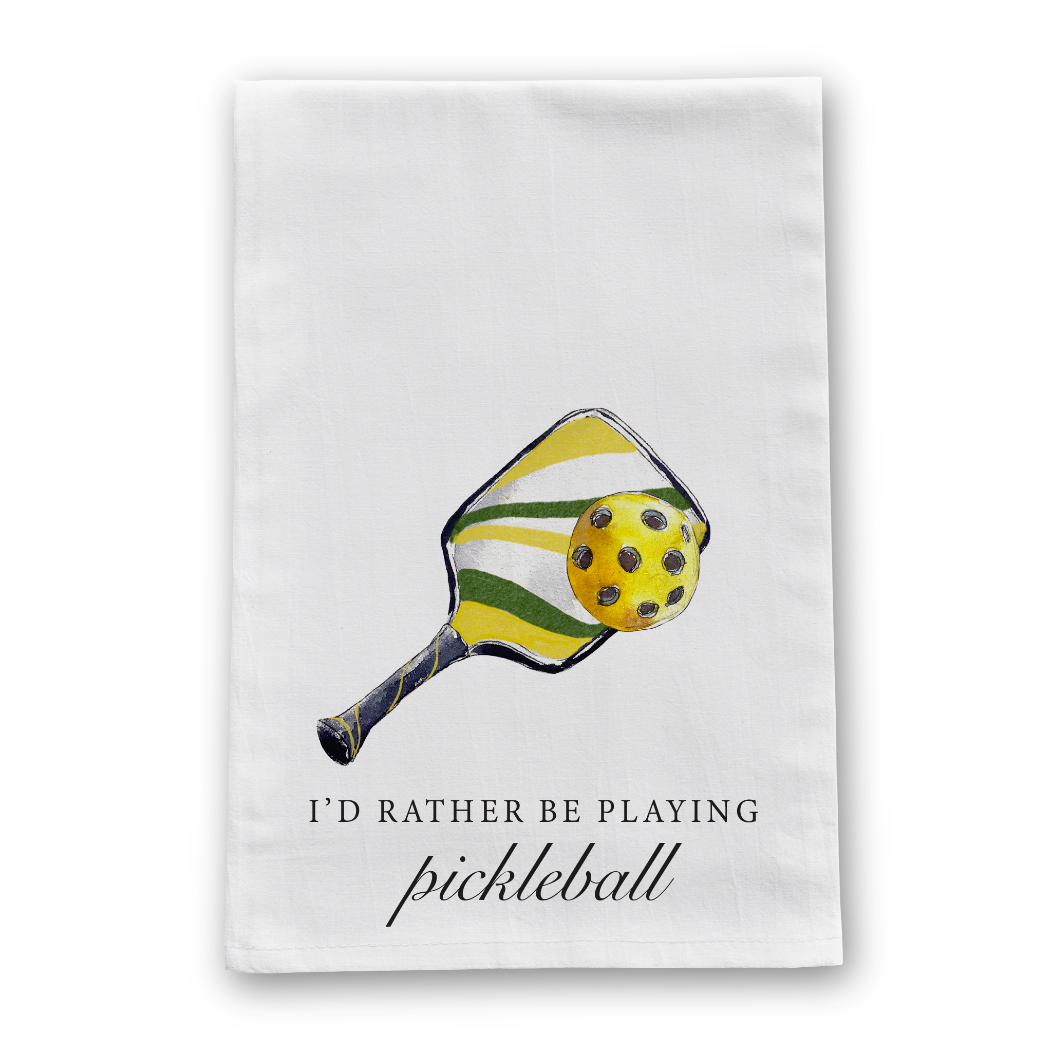 Barrel Down South - I'd Rather Be Playing Pickleball Tea Towel