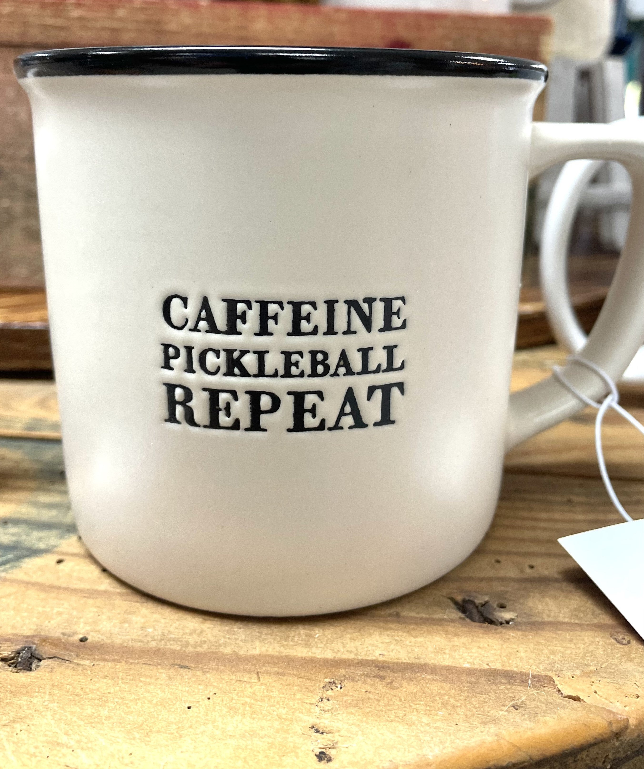 Coffee Mug-Caffeine Pickleball - Repeat
