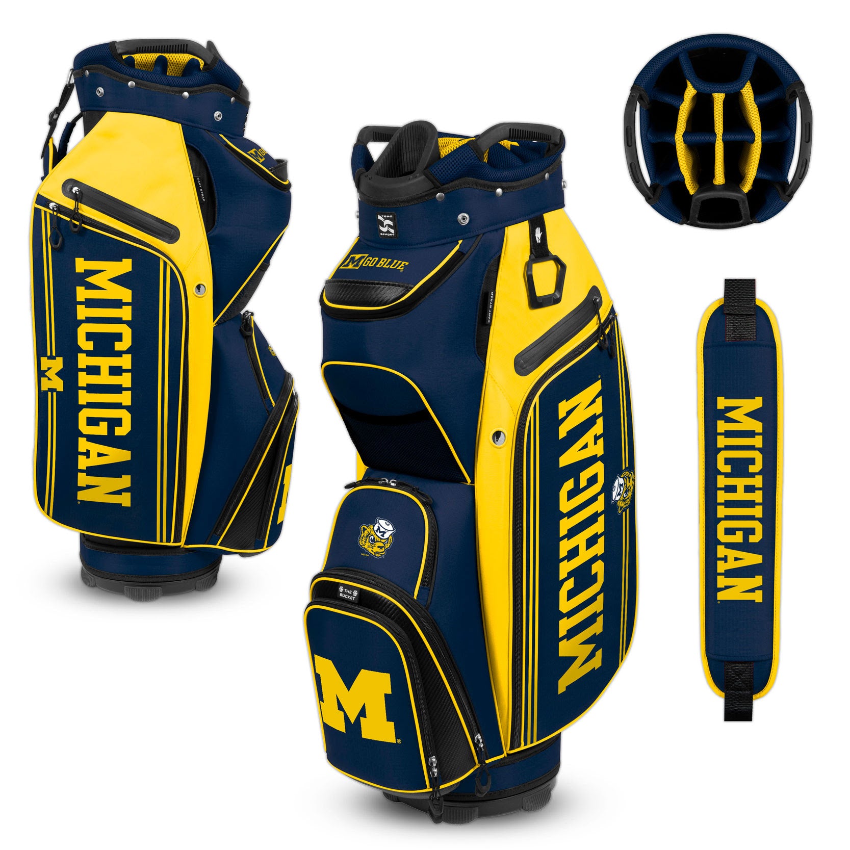 Michigan Wolverines Bucket Cooler Golf Bag