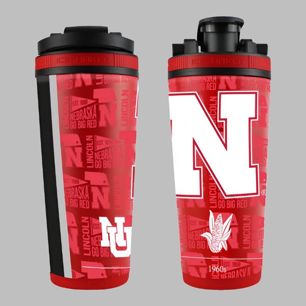 Nebraska Cornhusker 26oz 4D Ice Shaker Jenny's Gift Baskets