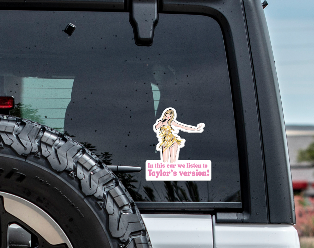 Car Window Clings: Taylor Swift - Taylor's Version