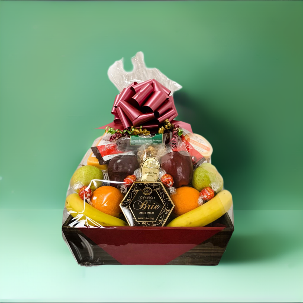 Jenny's Fruit, Cheese and More Gift Basket