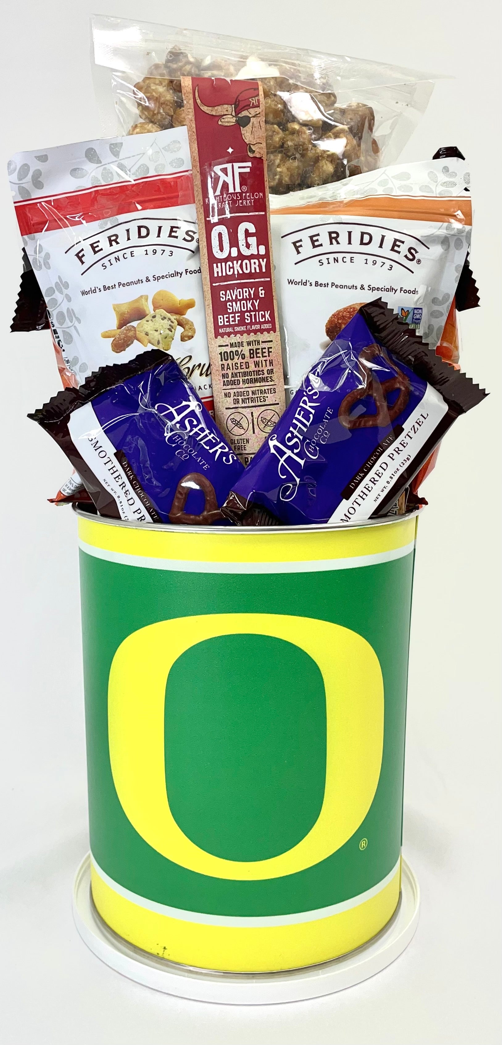 Oregon Ducks Gift Tin Basket