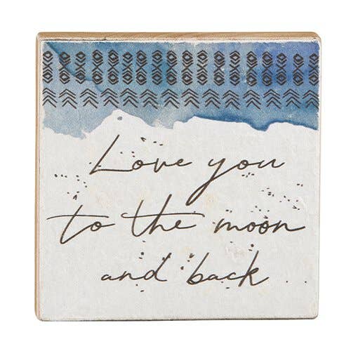 Love You To Moon And Back Tabletop Plock