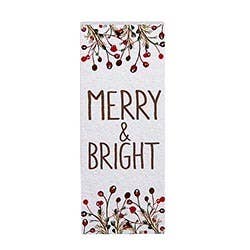 Merry & Bright Vertical Block