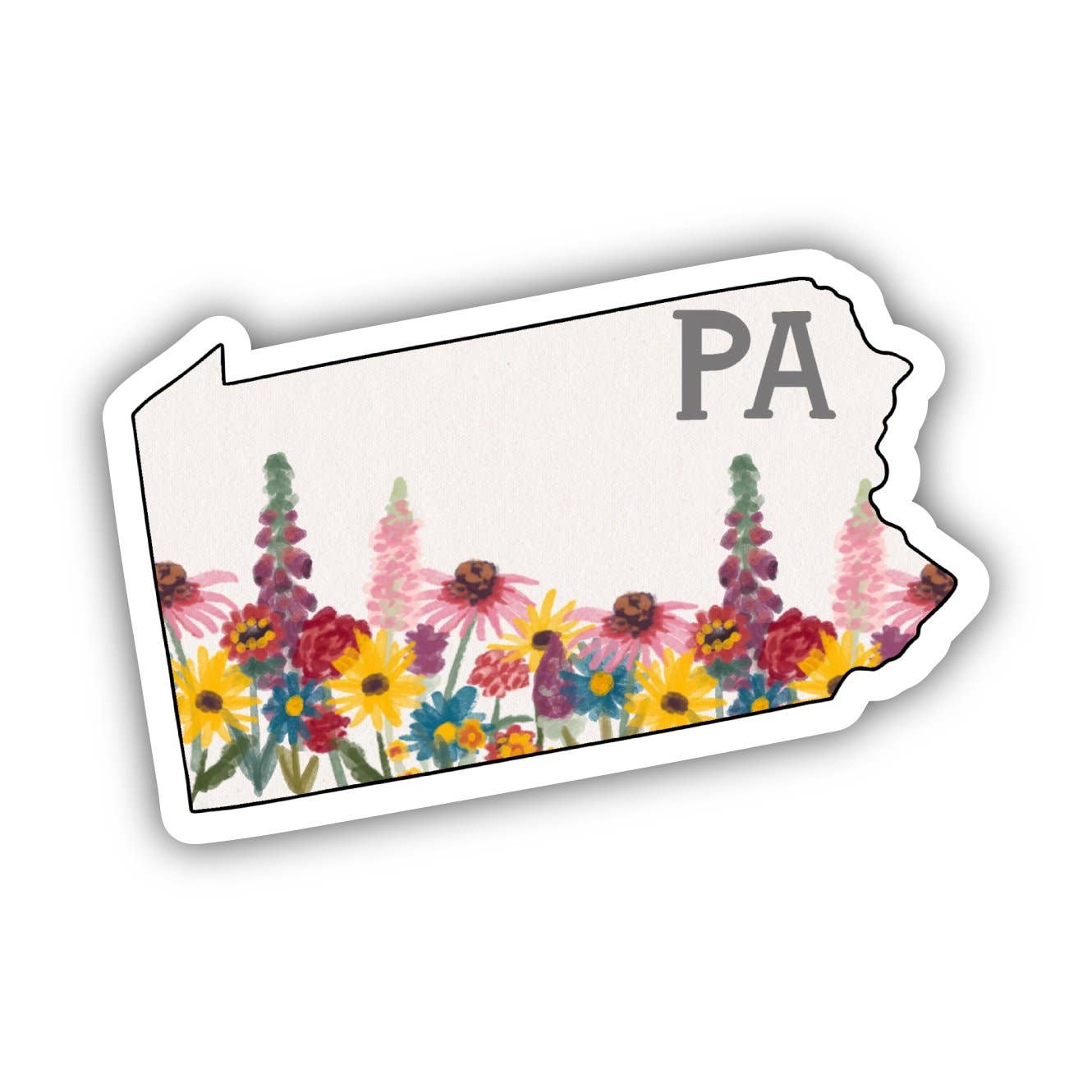 Pennsylvania Painterly Pattern Sticker