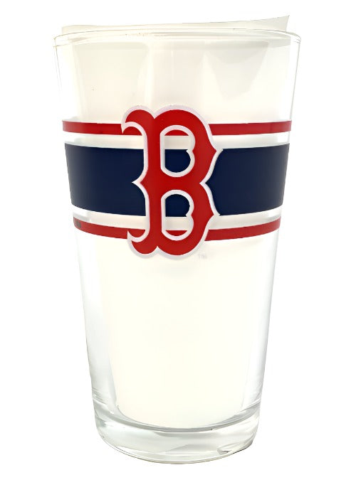 Boston Red Sox Striped Glass