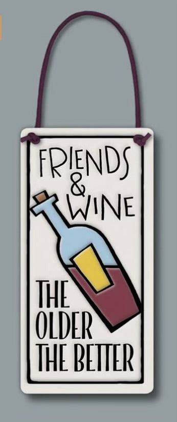 Friends & Wine Wall Art