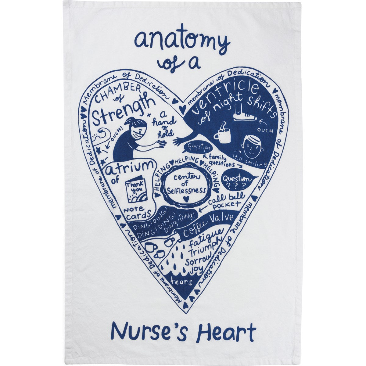Nurse's Heart Tea Towel