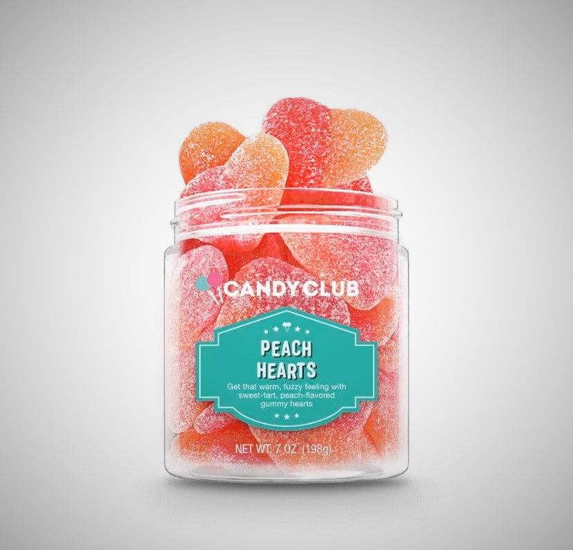 Peach Hearts Sweet & Sour Candy