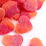 Peach Hearts Sweet & Sour Candy