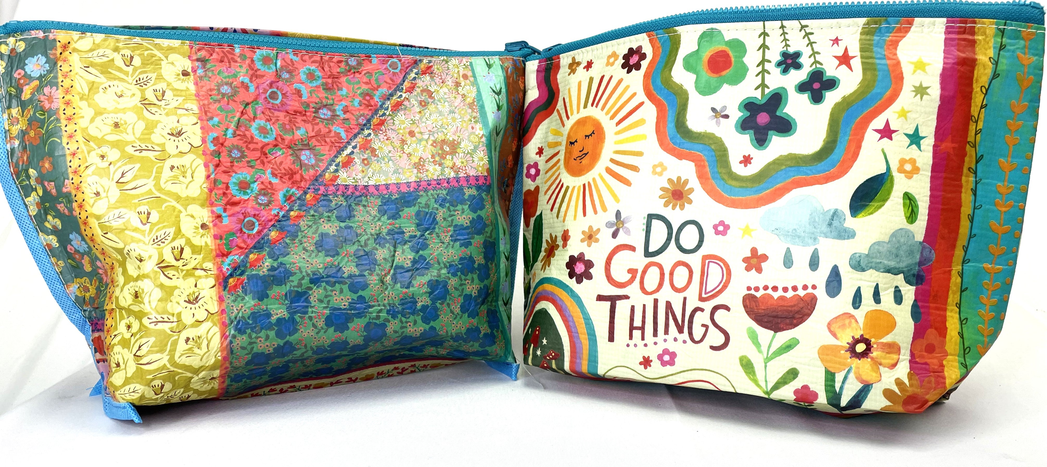 Do Good Things Reversable Zip Pouch