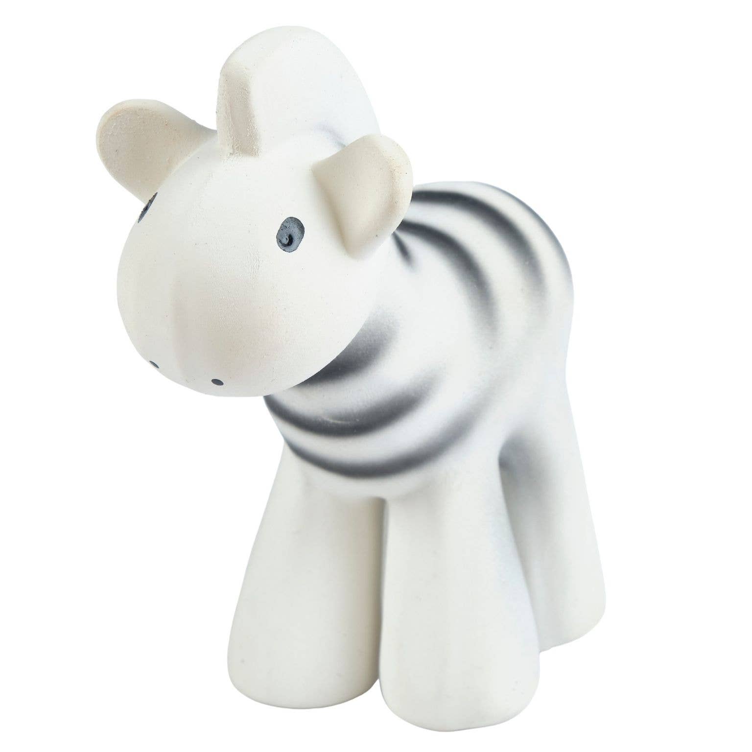 Zebra - Natural Organic Rubber Teether, Rattle & Bath Toy