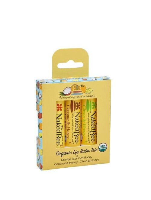 3 Pack Organic Lip Balm Gift Set