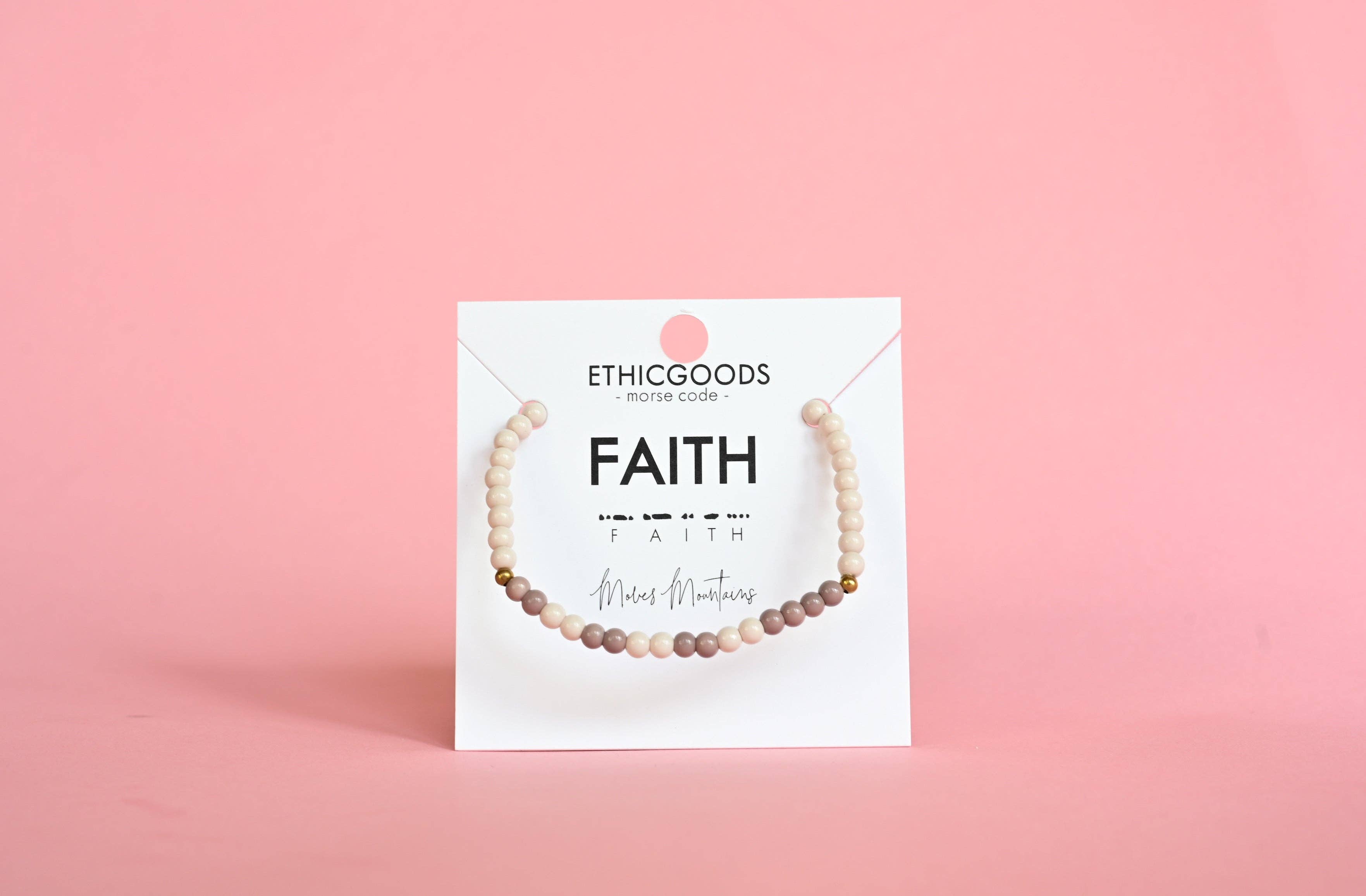 ETHICGOODS - Morse Code Bracelet | FAITH