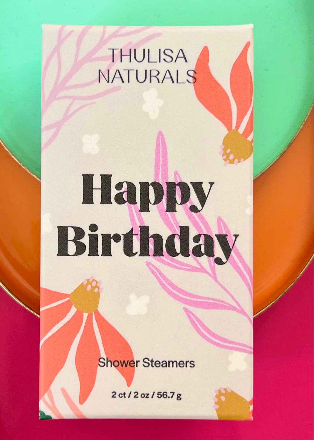 Lavender Shower Steamers - Happy Birthday Gift Box 2-Pack with Essential Oils