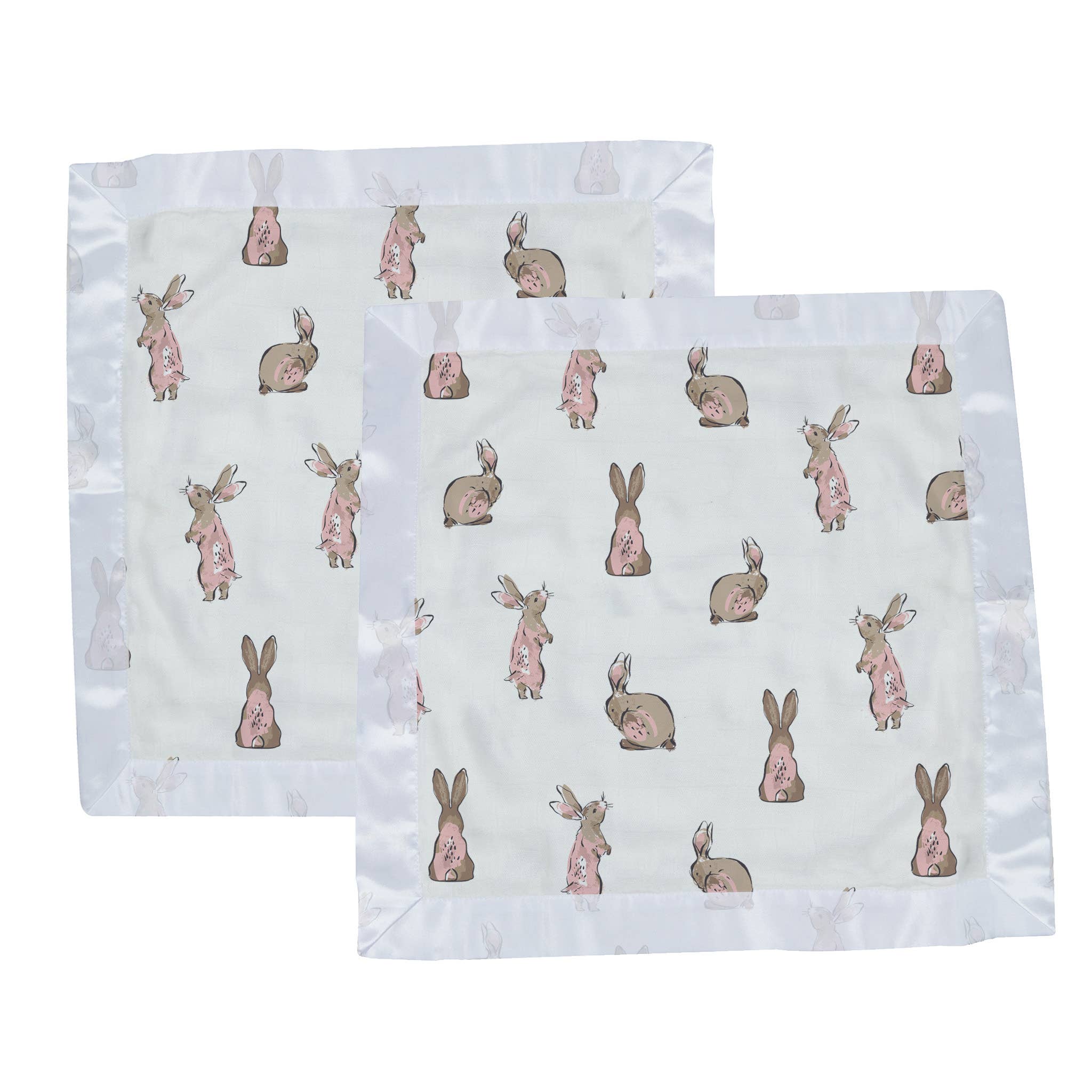 Powder Pink Bunnies Newcastle Blankie 16