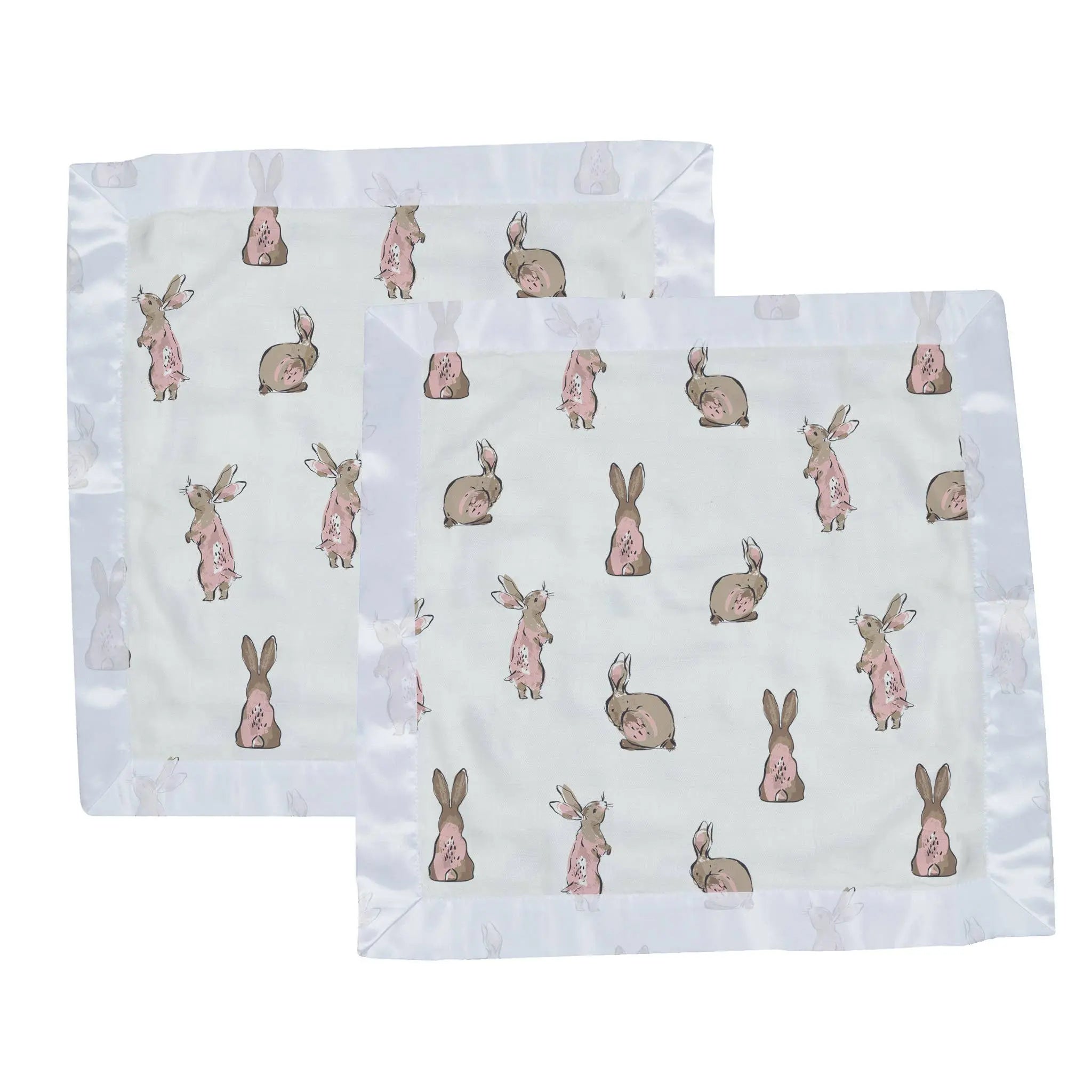 Powder Pink Bunnies Newcastle Blankie 16