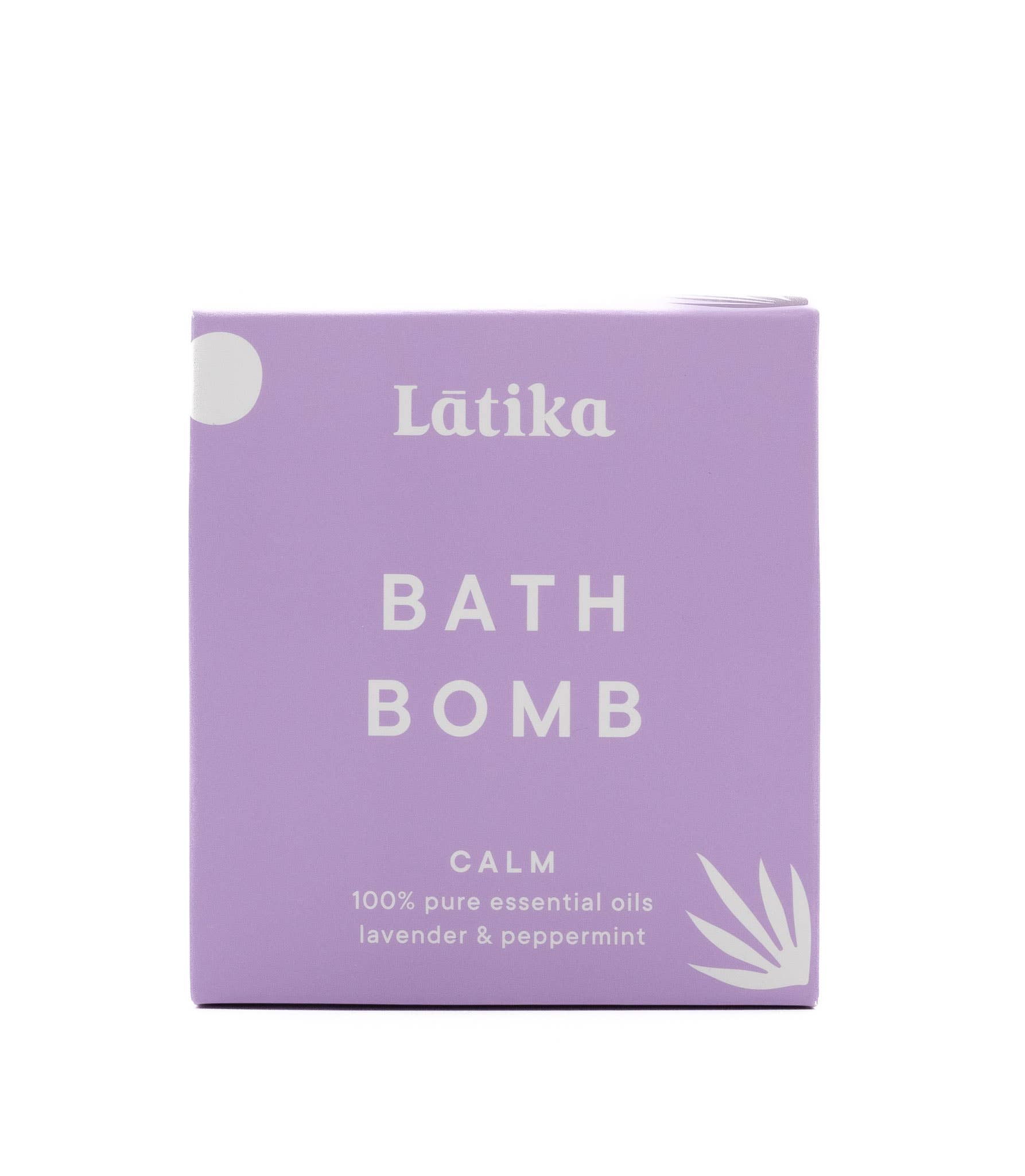 Calm Lavender Bath Bomb with Pure Essential Oils - Aromatherapy Stress Relief