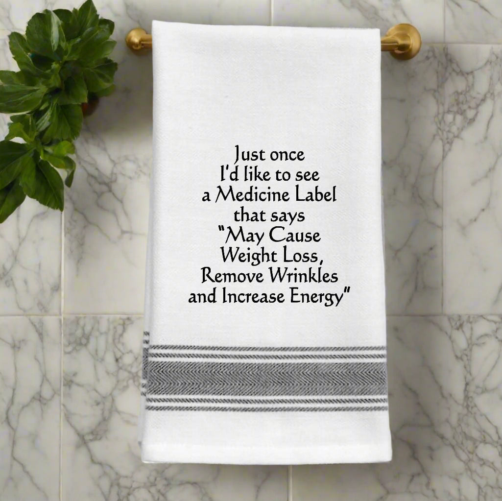 Wild Hare Designs - White Kitchen Towel 