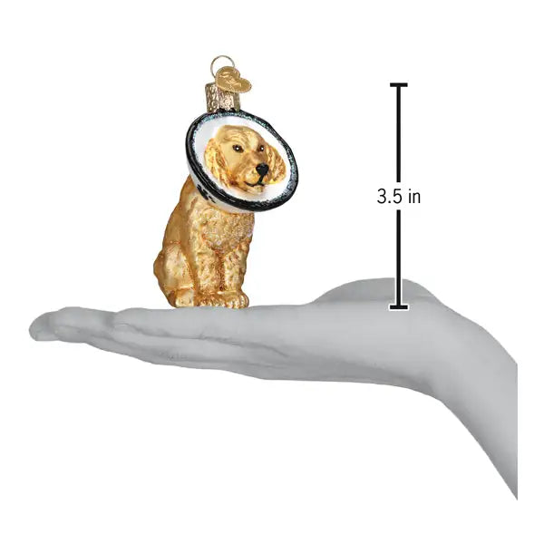 Old World Christmas - Cone Of Shame Dog Ornament