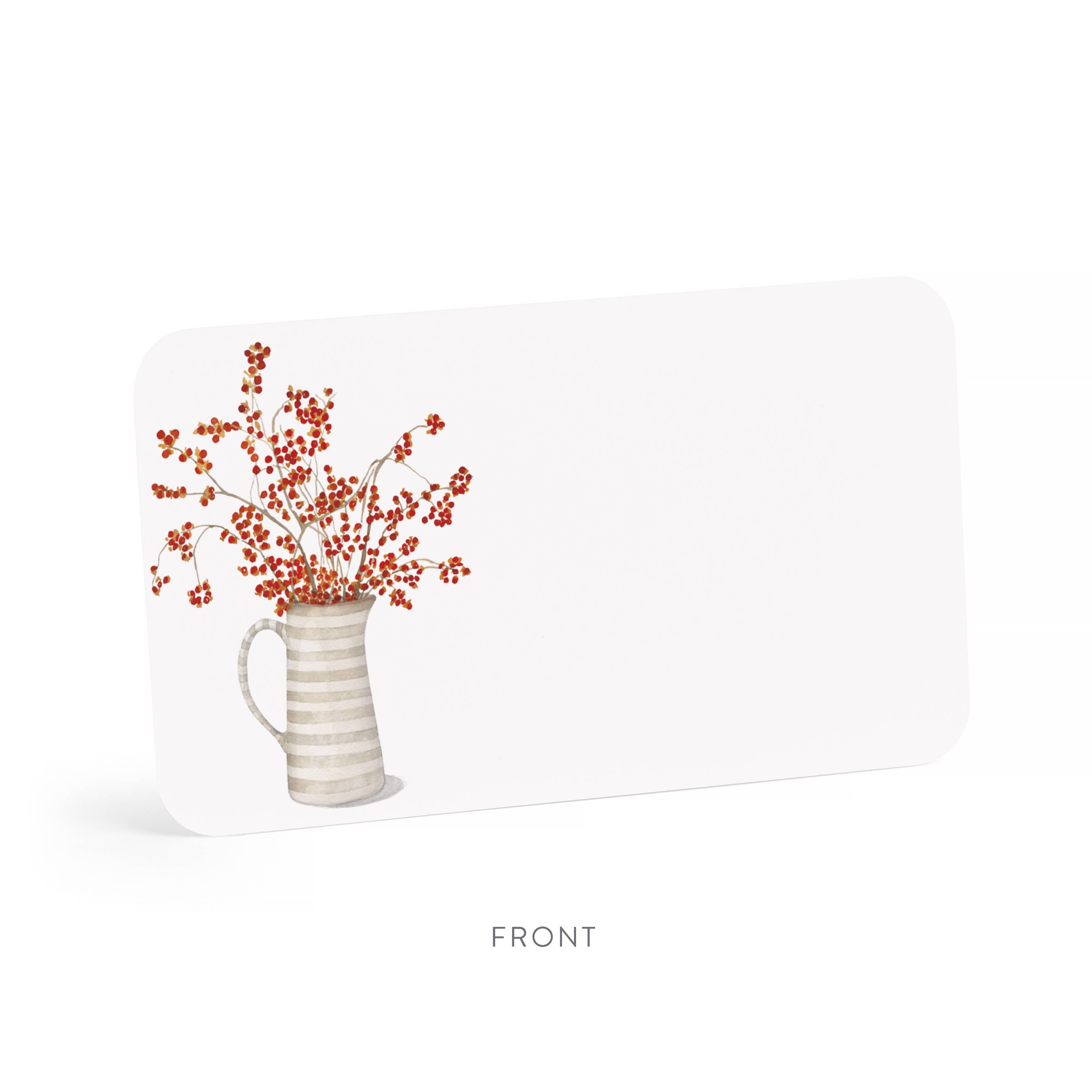 E. Frances Paper - Autumn Berry Pitcher Little Notes® | Fall Mini Notecards
