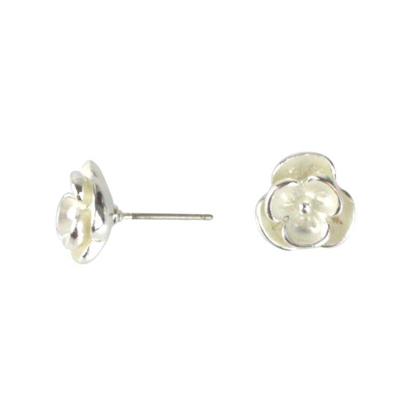 Takobia - Six Petal Flower Post Earrings