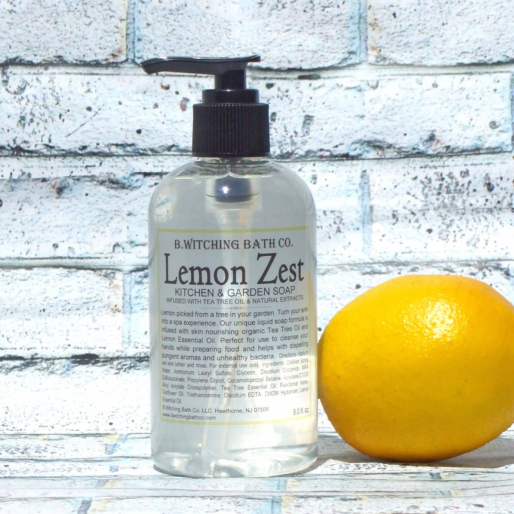 Lemon Zest Kitchen & Garden Liquid Soap 8oz.
