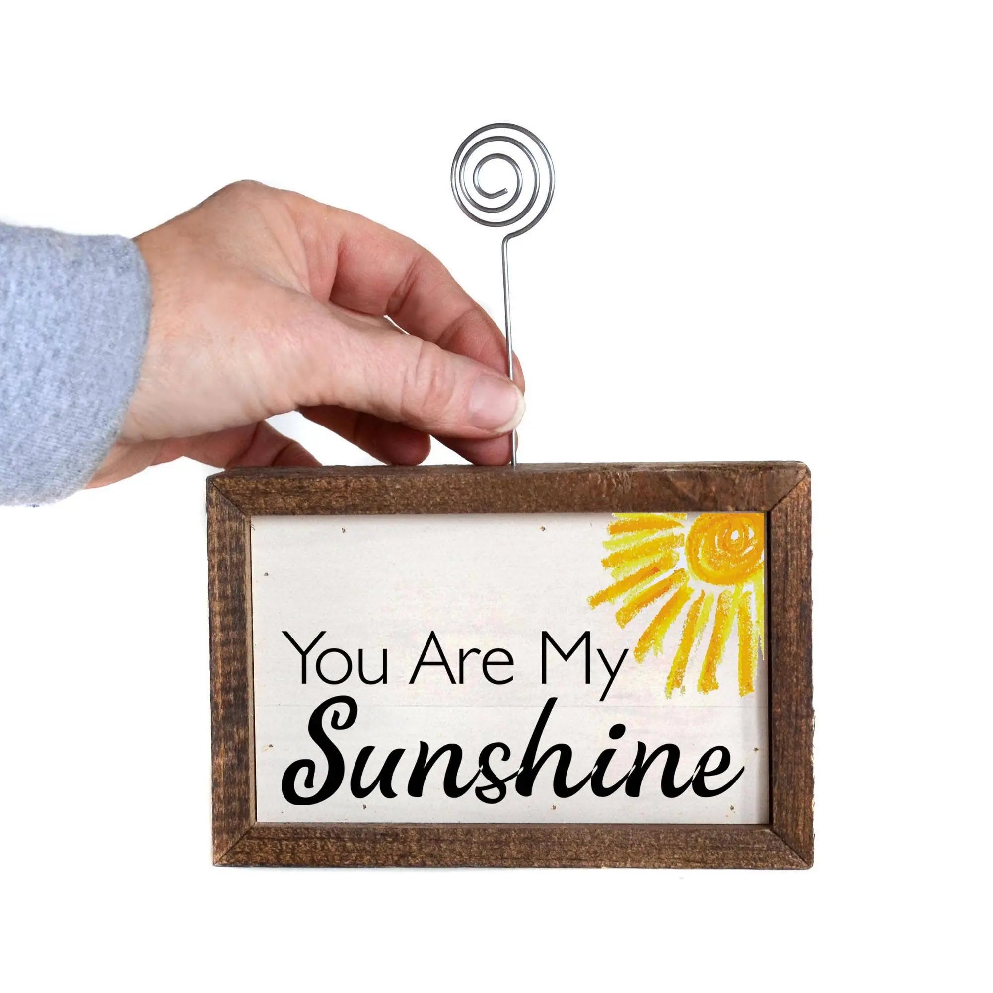You Are My Sunshine - 6x4 Tabletop Picture Frame Block - Driftless Studios