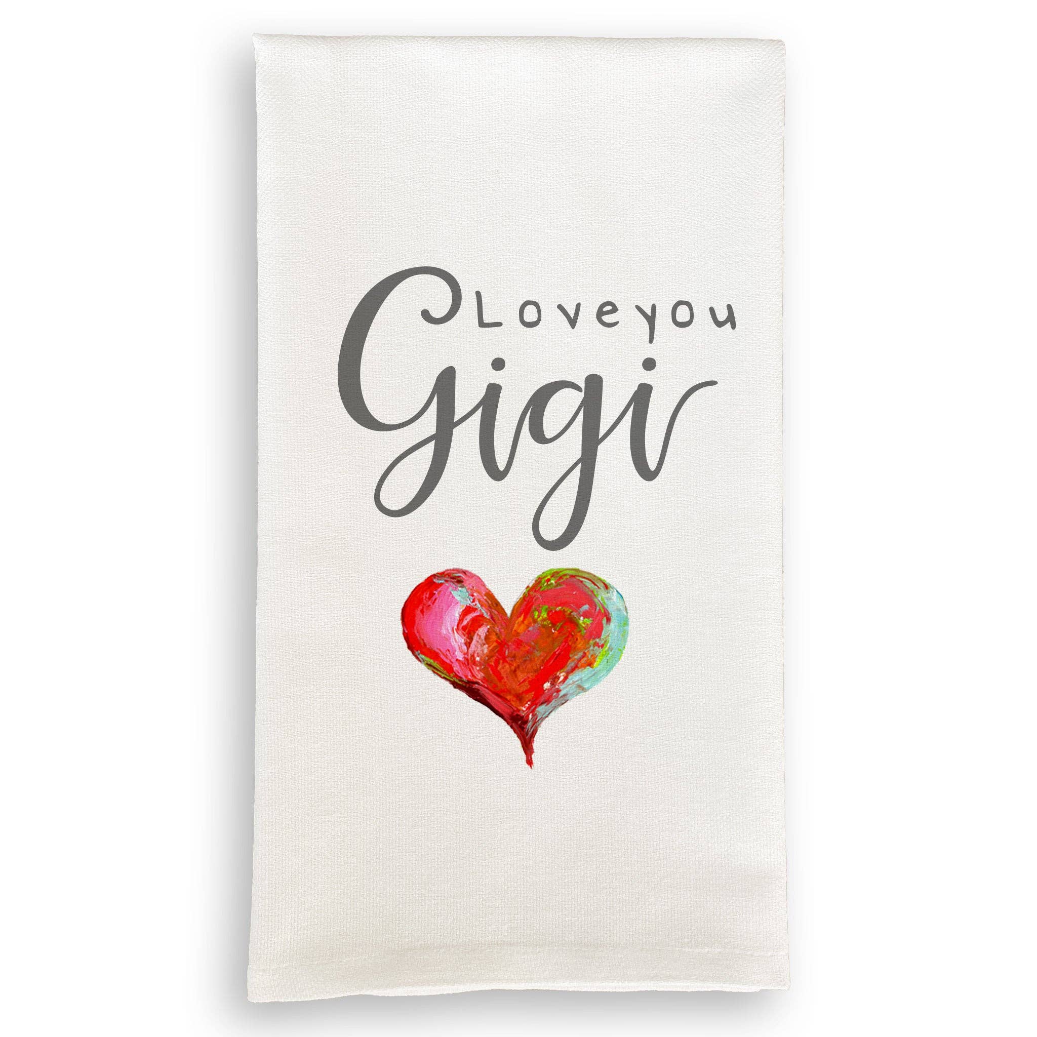 French Graffiti - Love You Gigi: Dishtowel