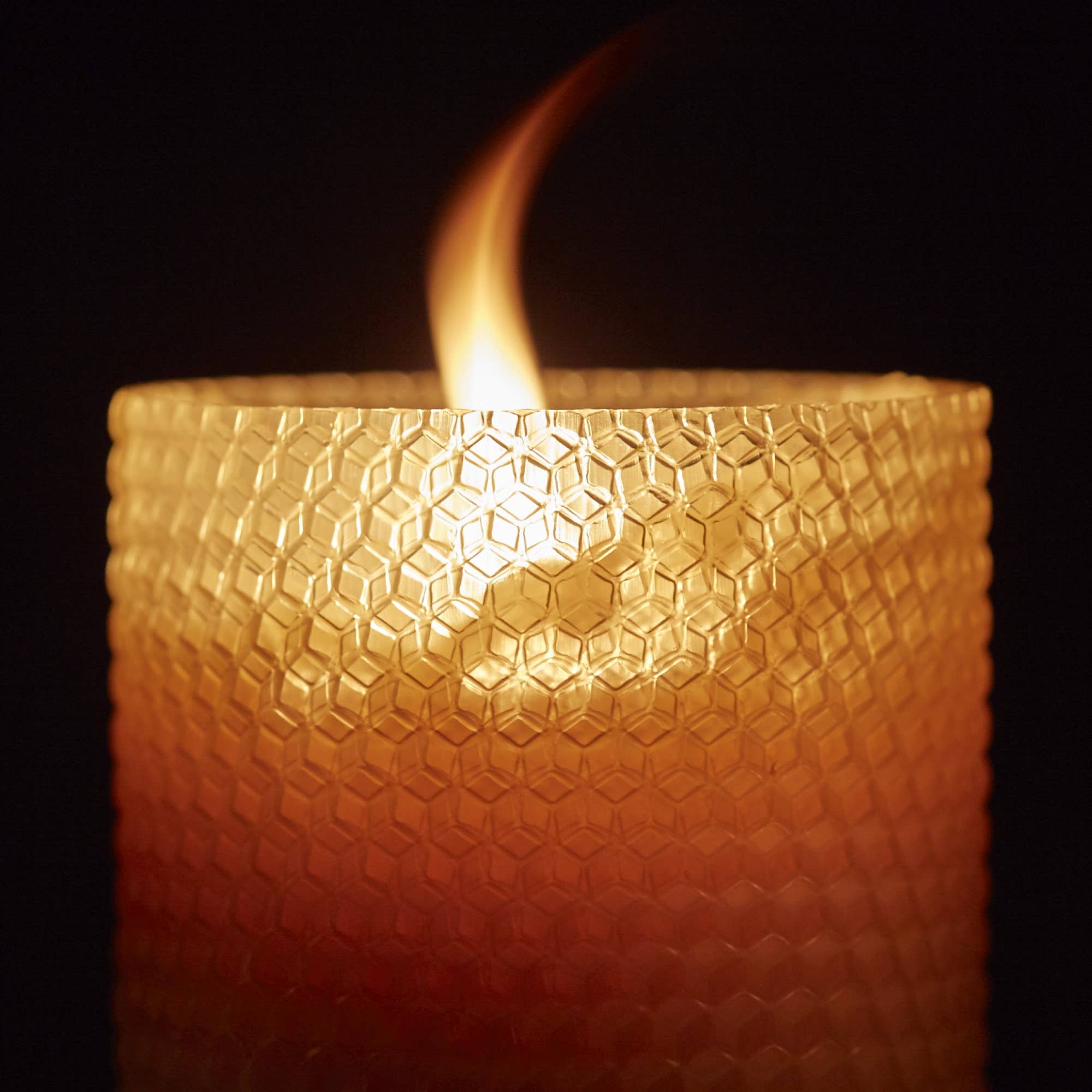 3" Hand Rolled Beeswax Pillar Candle