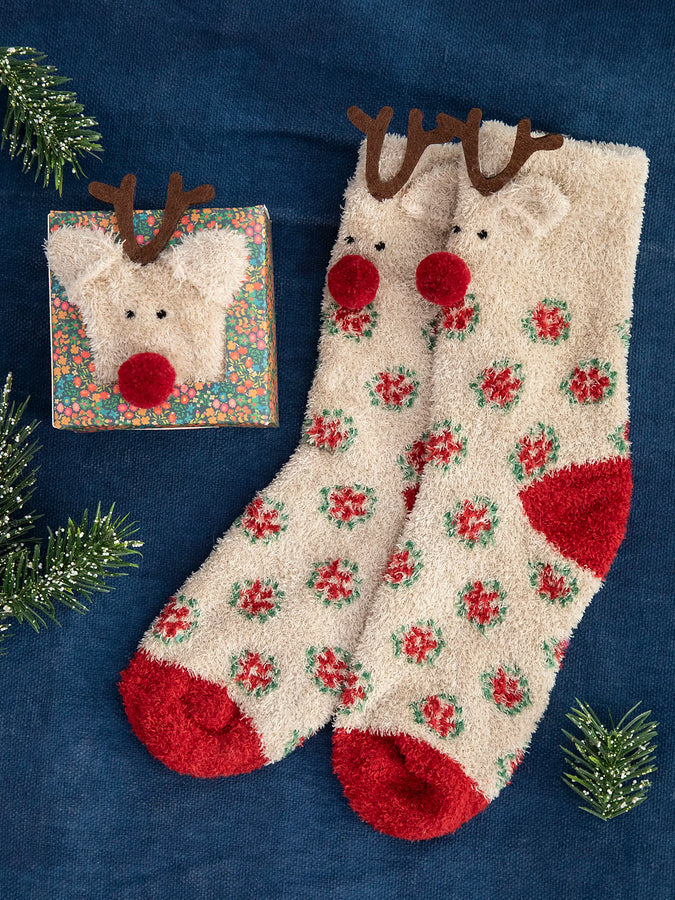 Natural Life - Cozy Sock Reindeer