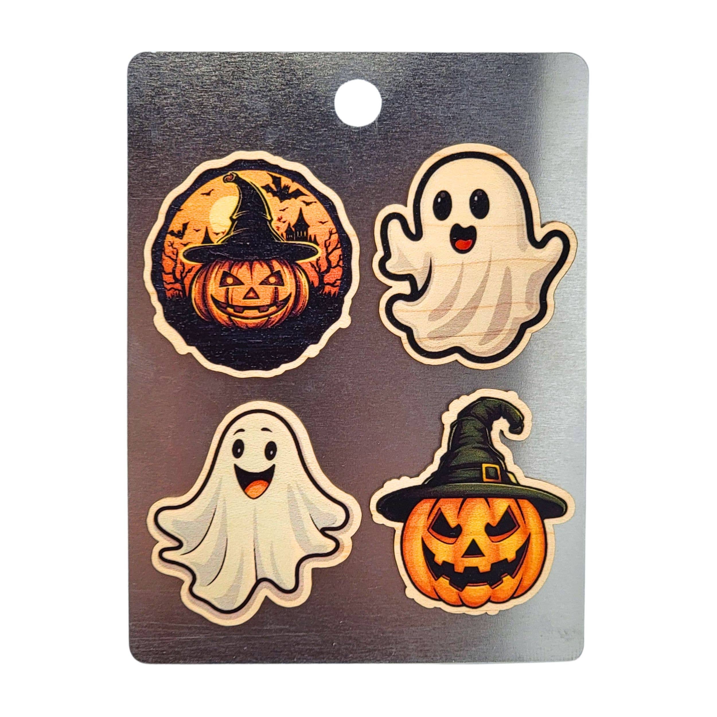 Driftless Studios - Ghost and Pumpkin Magnet Set - Fall Home Decor