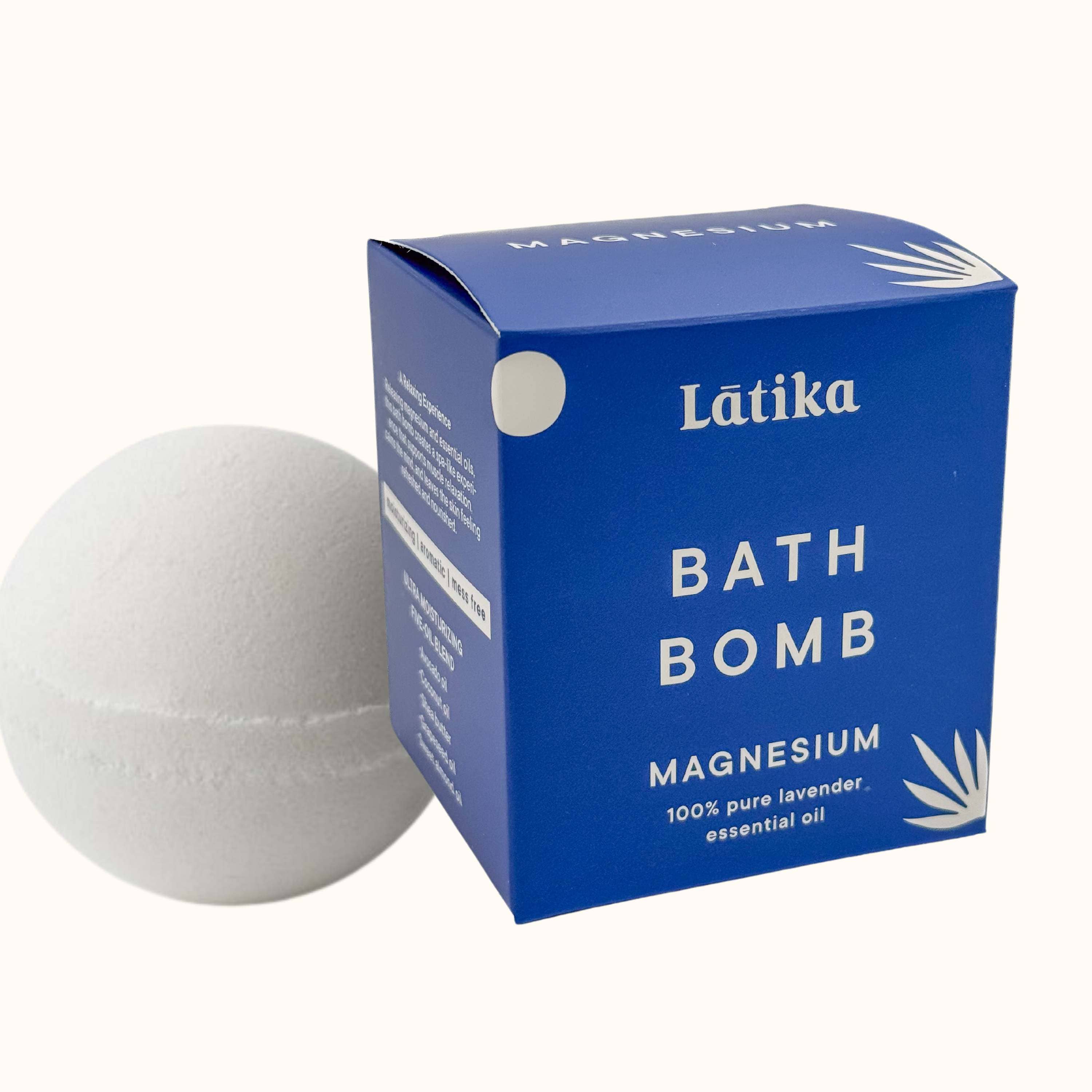 Magnesium Bath Bomb - Lavender Essential Oil for Sleep & Muscle Recovery