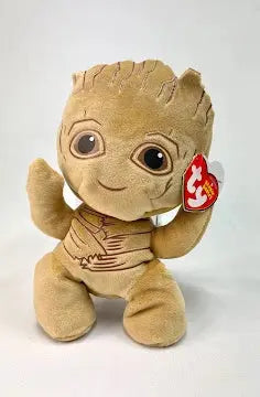 Ty Beanie Baby Groot Plush - 6 Inch Officially Licensed Marvel Collectible