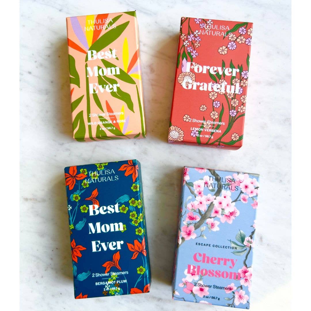 Thulisa Naturals | Bath + Body - Mothers Day 💗 Best Mom Shower Steamers | Bergamot Plum 🆕