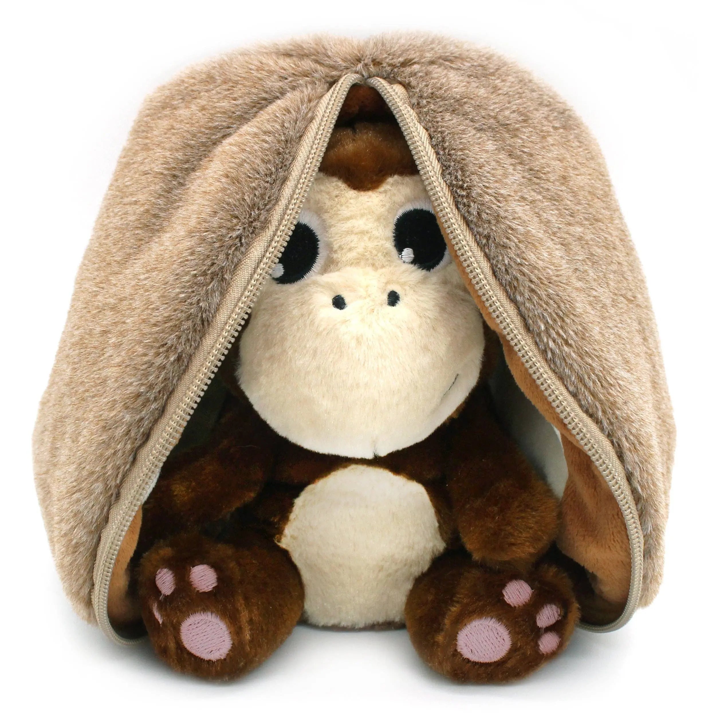 Coconet Monkey Flipetz - 2-in-1 Transforming Plush Toy - Coconut to Monkey - Birth+