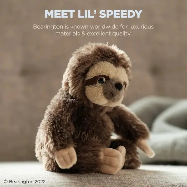 Bearington Collection Lil Speedy Sloth Plush - 6.5