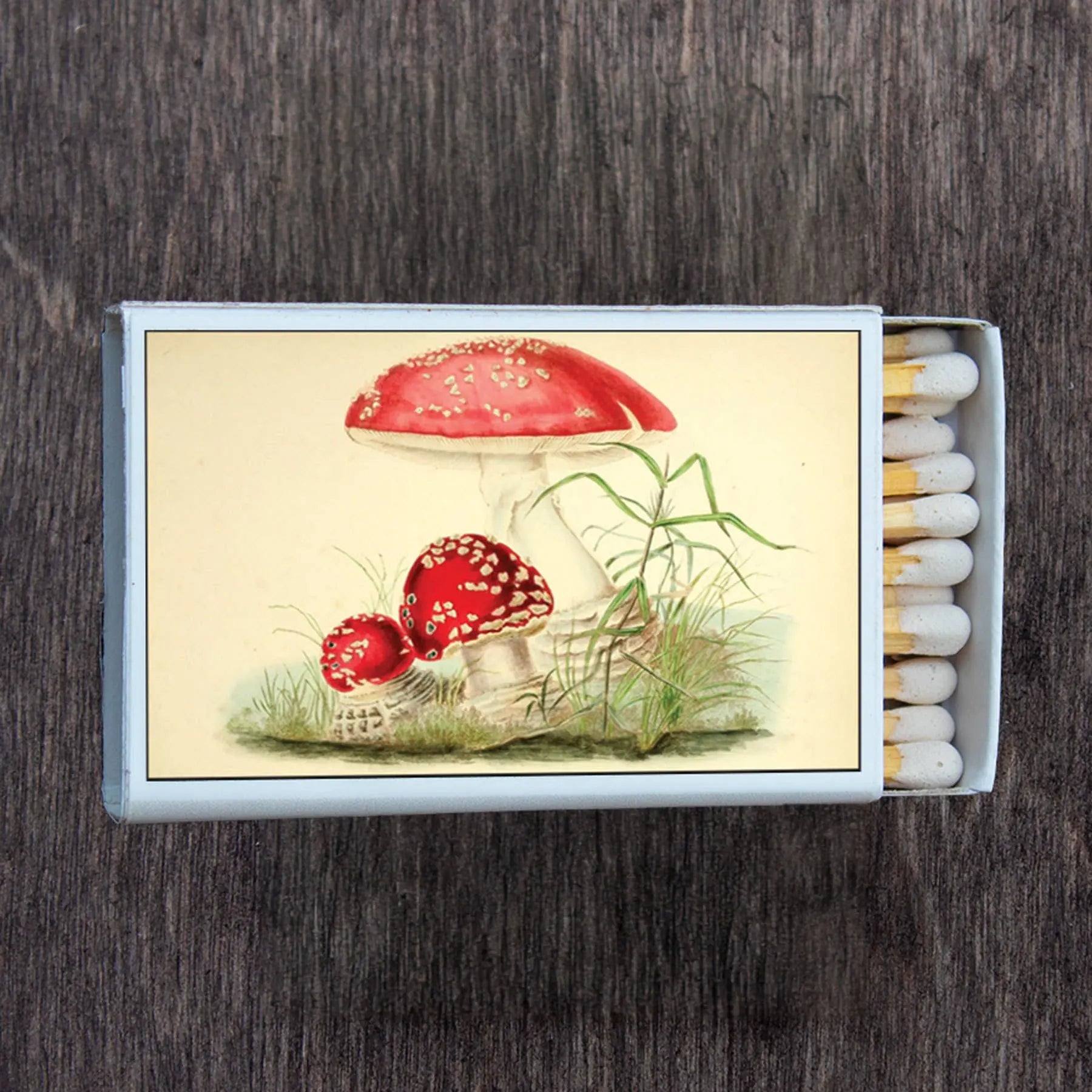 Mushroom Toadstool Matchbox - Premium Candle & Incense Matches