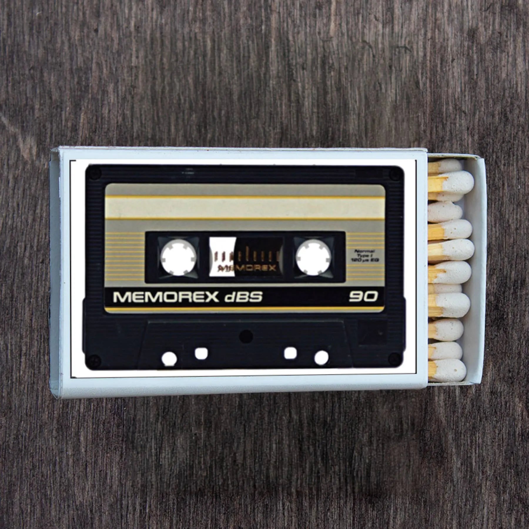 Vintage Memorex Cassette Matchbox - Premium Candle & Incense Matches Most Amazing