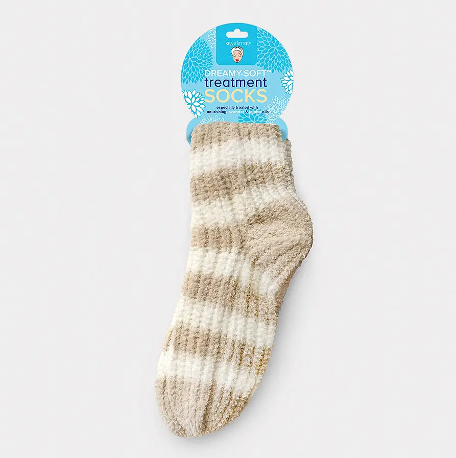Aloe & Jojoba Treatment Spa Socks - Ultra-Soft Moisturizing Foot Care