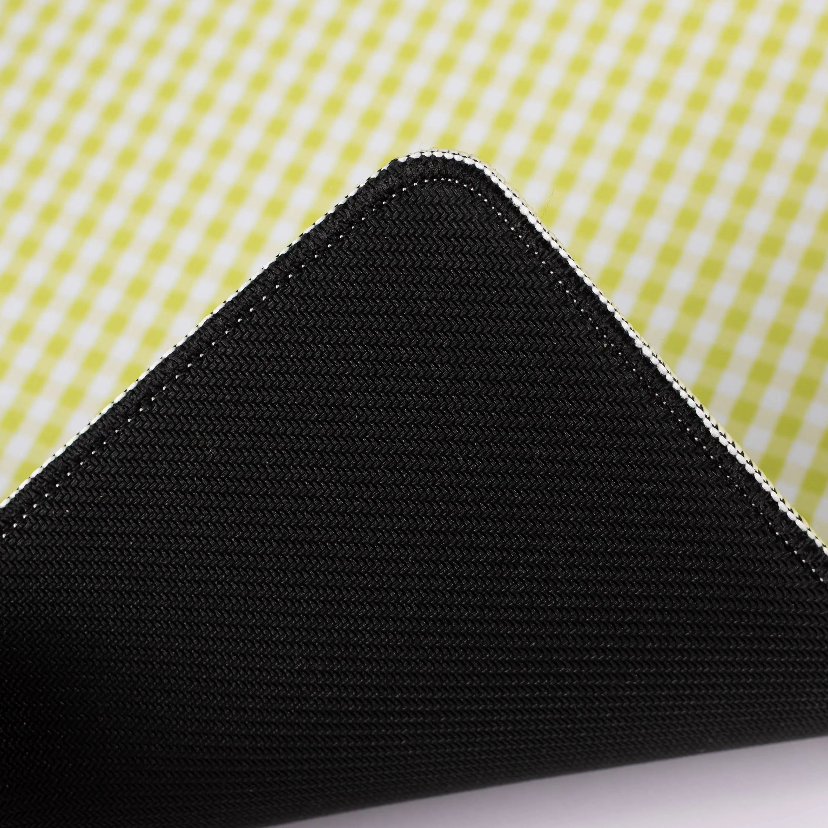 Green Gingham Desk Pad - Non-Slip Rubber Backing