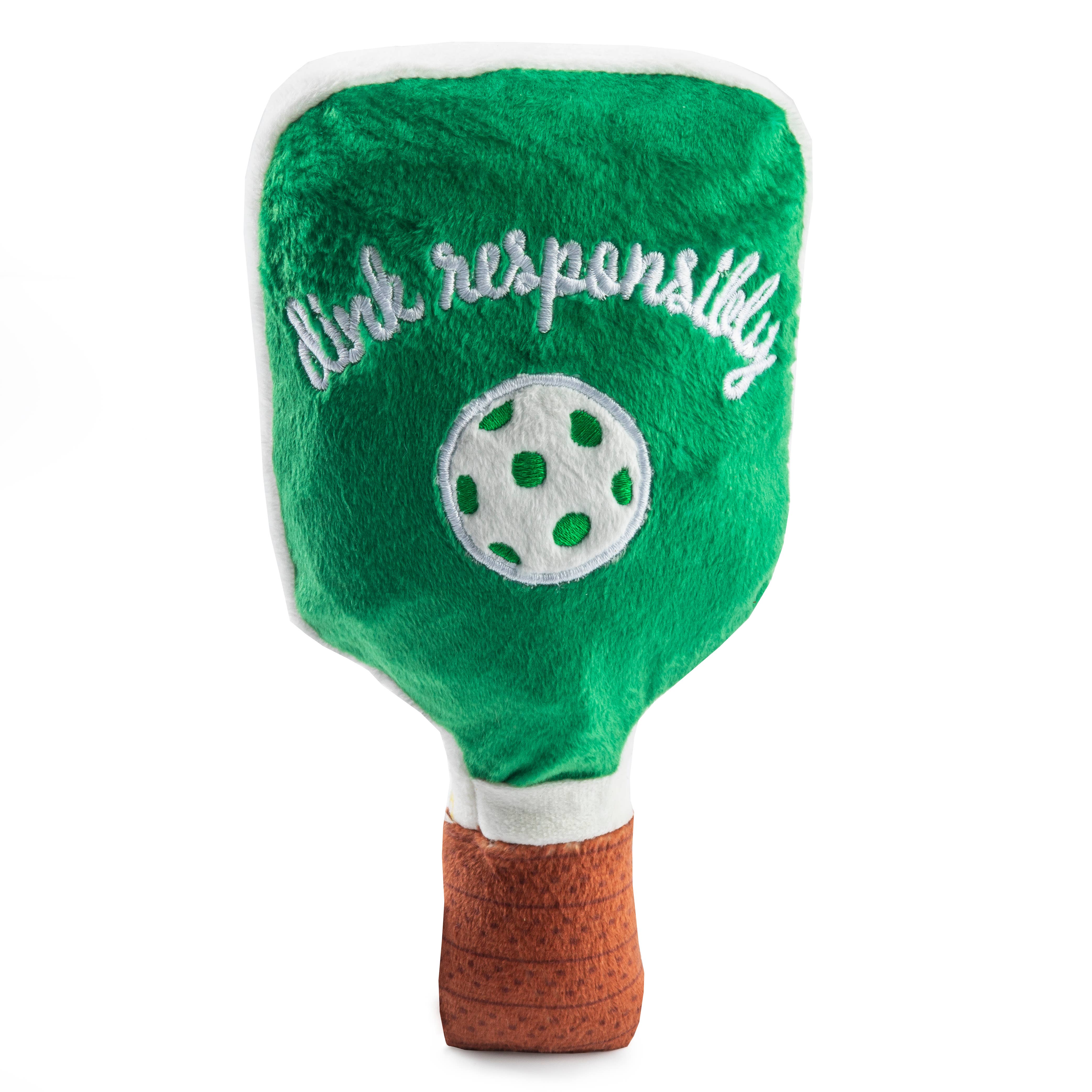 Haute Diggity Dog - Green Stripe Pickleball Paddle Dog Toy