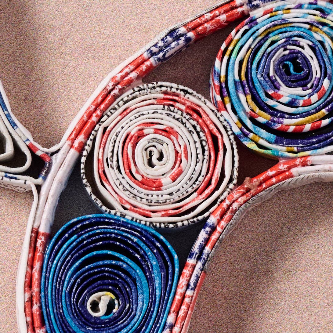 Ten Thousand Villages - Cabo Quilled Cat Ornament