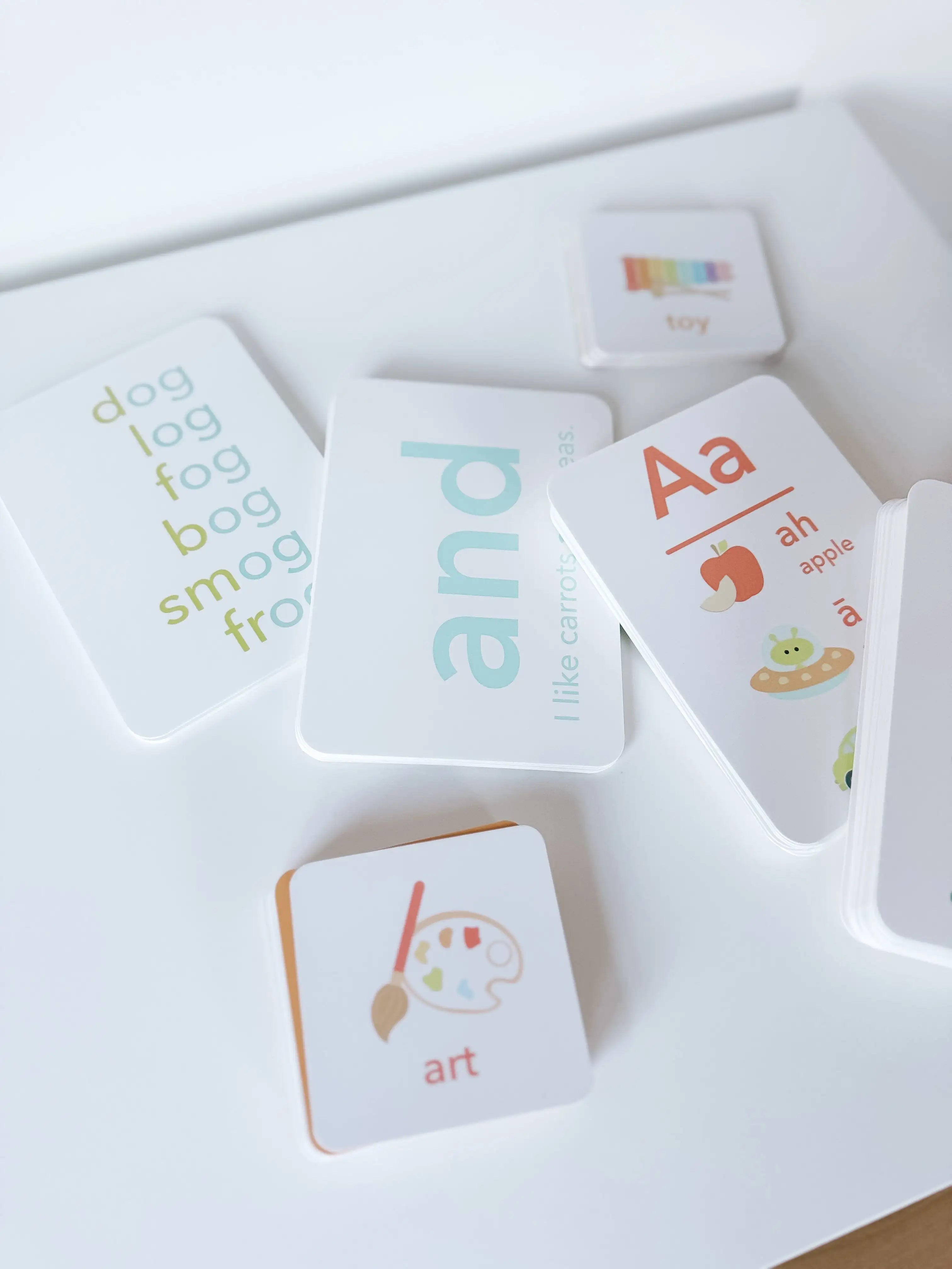 Complete Reading Flashcards Bundle - Letters, Phonics & Sight Words Learning Set