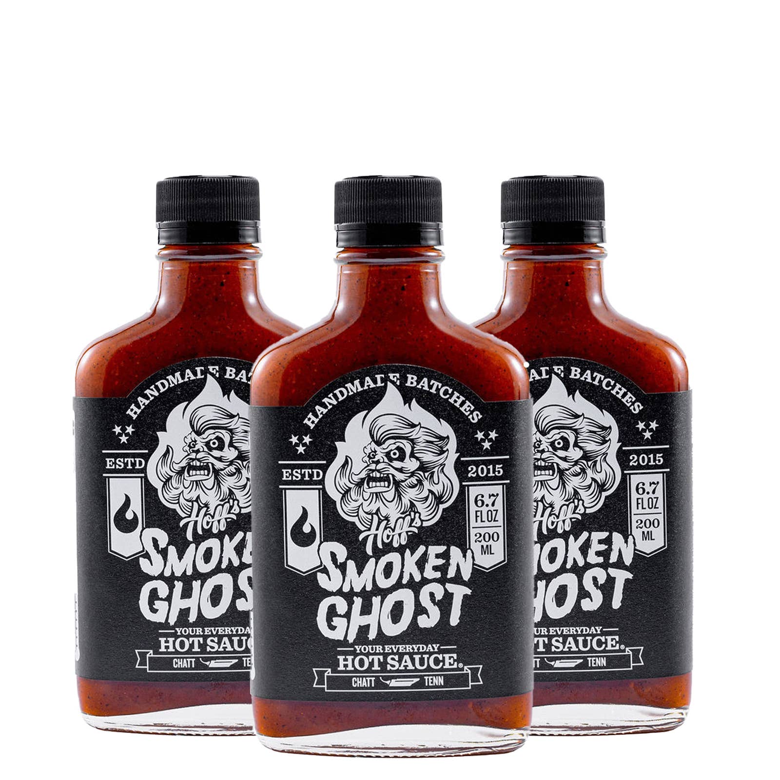 Smoken Ghost - Hoff's Chipotle Style Hot Sauce - 6.7oz Flask