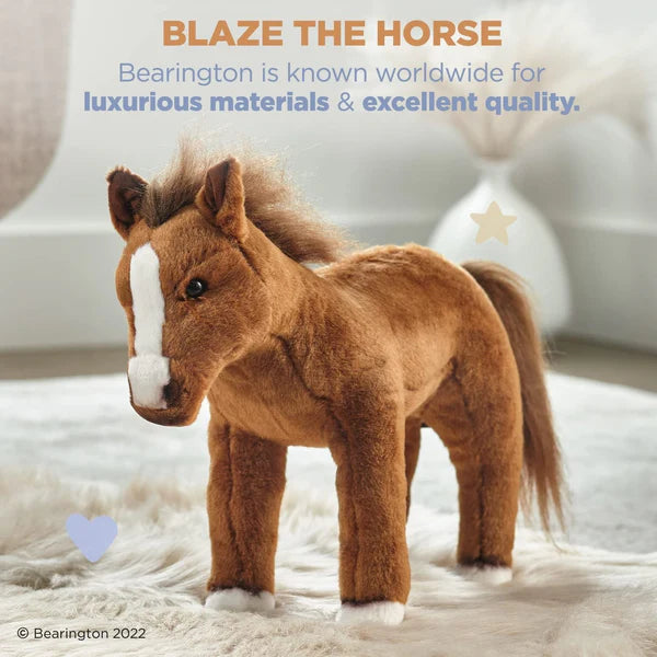 Bearington Collection Blaze Horse Plush - 13.5