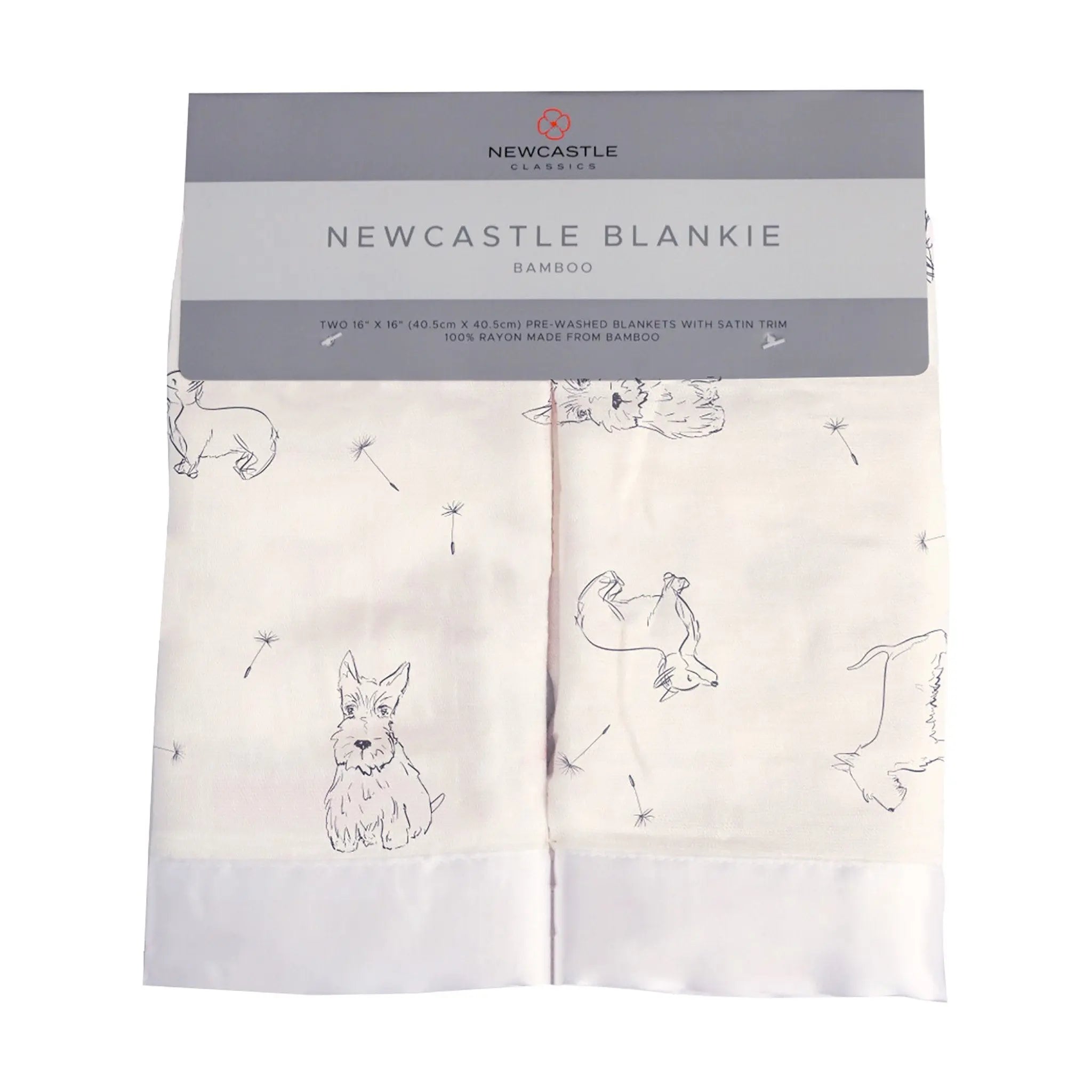 Corgi Bamboo Muslin Security Baby Blankie Newcastle Classics